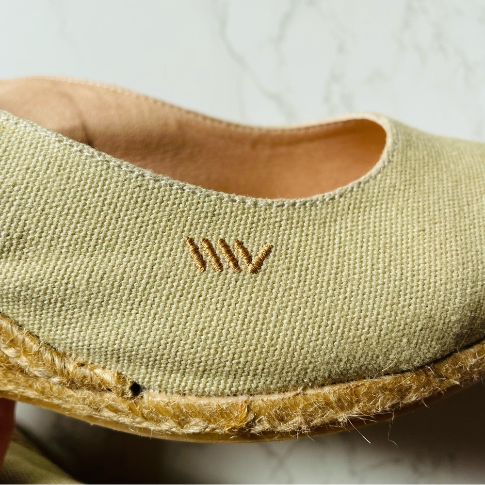 Viscata Palomera Canvas Natural Jute Slingback Espadrille Wedges | Size 40 - Picture 5 of 8
